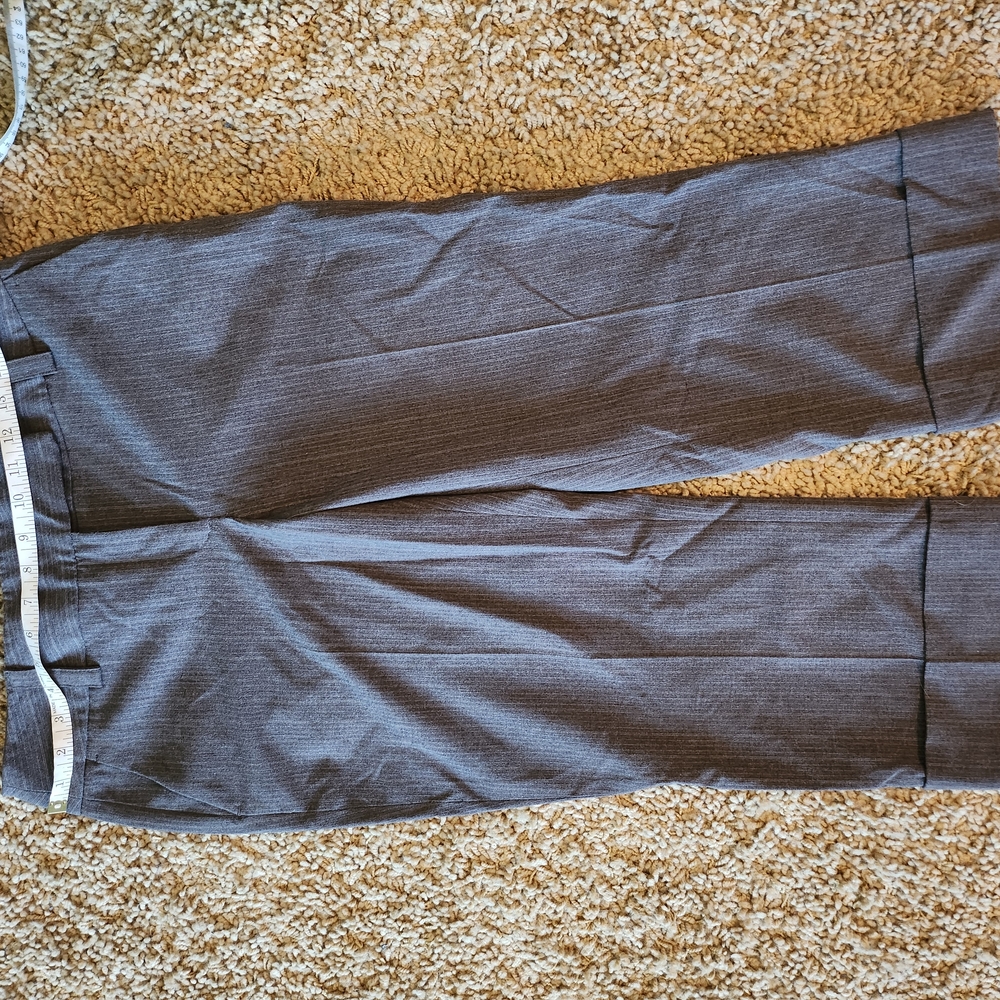 Women's Gray Pinstripe Dress Pants